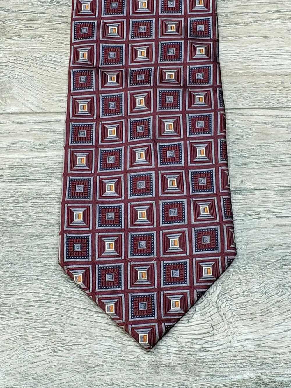 Ron Chereskin Men's Geometric Silk Neck Tie